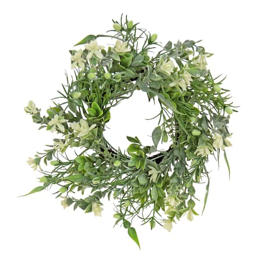 14&#x22; Spring Mixed Blossoms Table Wreath